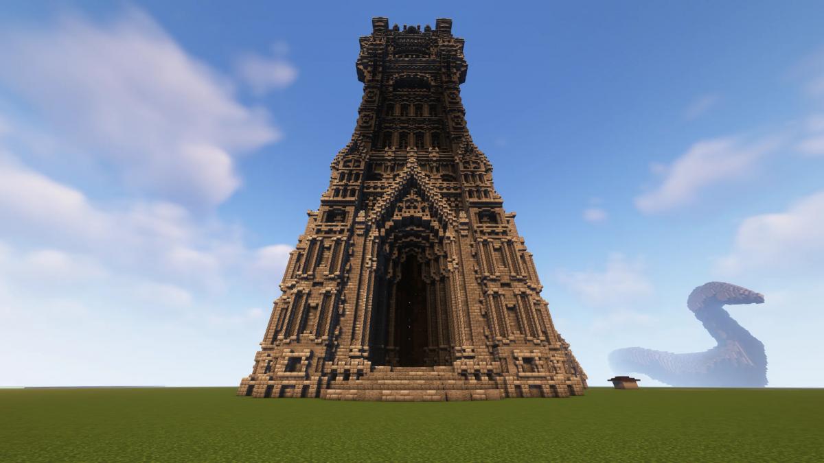 Вежа в Minecraft / фото OmegaKartoffel Вежа в Minecraft / фото OmegaKartoffel