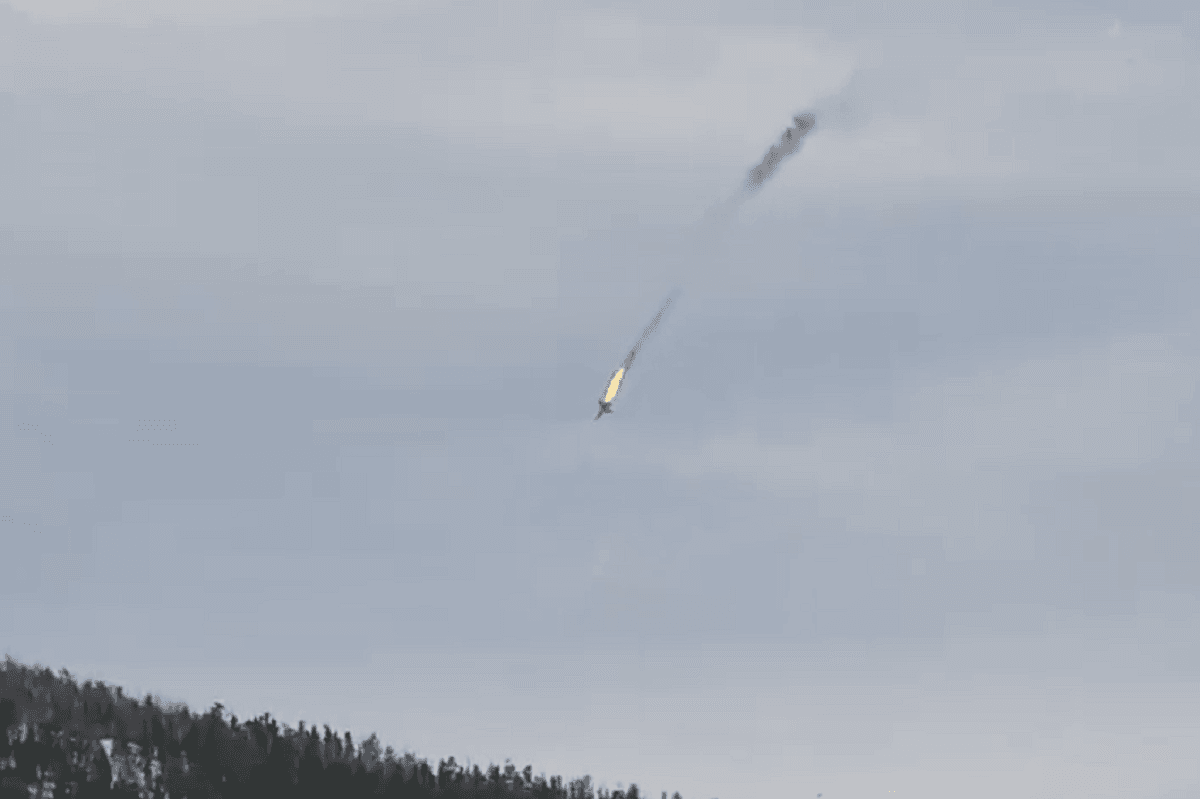 Черговий російський військовий літак "негативно злетів" – тепер під Мурманськом / скриншот