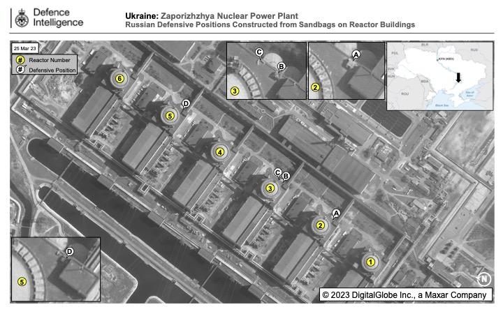 Спутниковые снимки реакторного комплекса / twitter.com/DefenceHQ