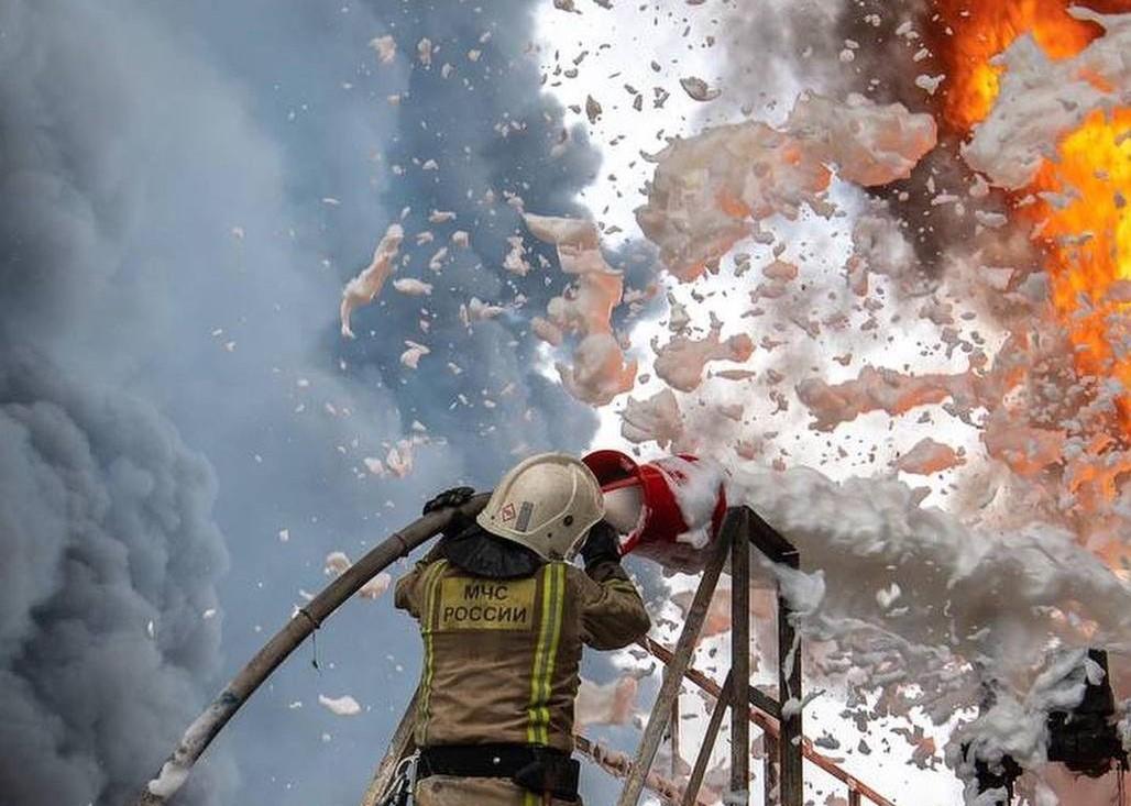 Гуменюк прокоментувала підрив нафтобази в Криму / фото ЧП Севастополь