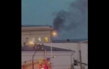 Горить будівля Міноборони РФ у Москві (відео)