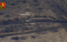 Бійці 45-ї артилеристської бригади під Бахмутом знищили БМП і склад боєприпасів (відео)