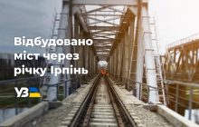 "Укрзалізниця" капітально відремонтувала залізничний міст через річку Ірпінь