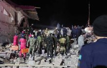 Через вибух газового балона в казахстанському місті обвалився під'їзд будинку (відео)