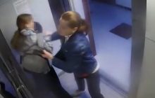 В лифте многоэтажки Краснодара мать набросилась с кулаками на дочь из-за прически (видео)