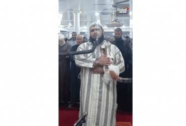 В Алжире кот запрыгнул на имама прямо во время молитвы (видео)