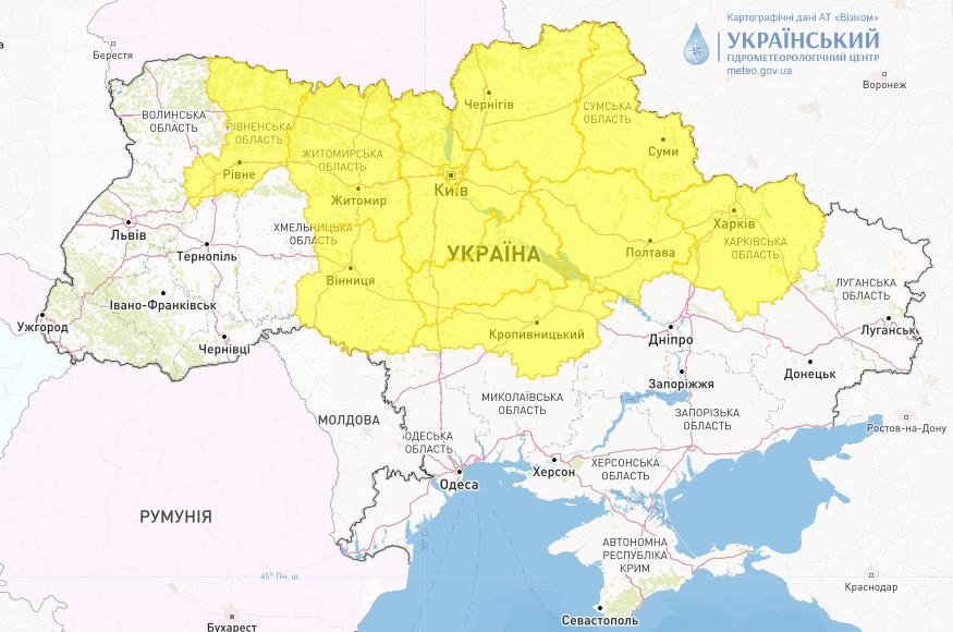 Найближчої ночі в Україні будуть заморозки / фото Укргідрометцентр Найближчої ночі в Україні будуть заморозки / фото Укргідрометцентр