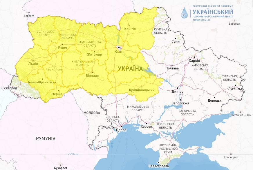 У багатьох областях сьогодні вночі будуть заморозки / фото Укргідрометцентр У багатьох областях сьогодні вночі будуть заморозки / фото Укргідрометцентр