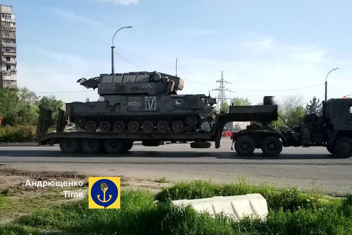 Окупанти стягують ППО до Маріуполя / фото t.me/andriyshTime Окупанти стягують ППО до Маріуполя / фото t.me/andriyshTime