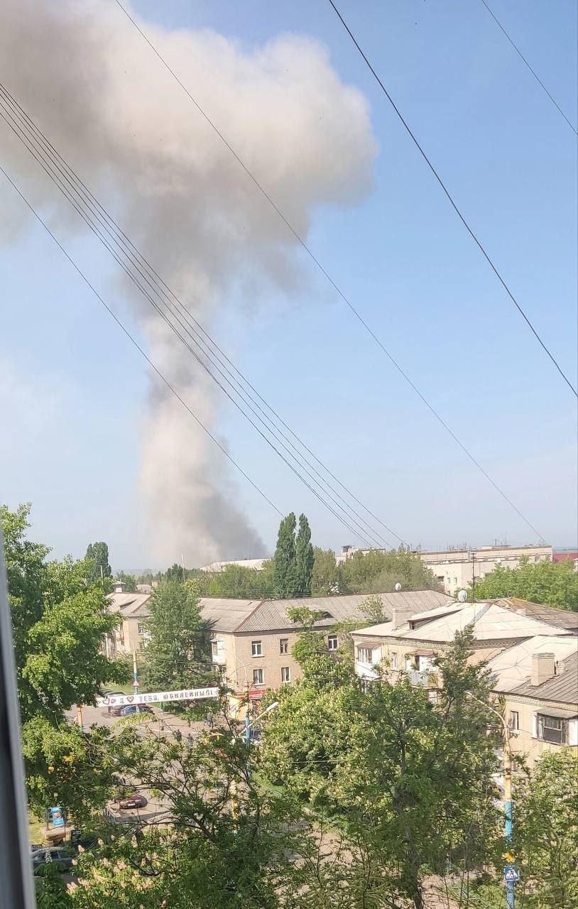 В окупованому Луганську стався великий вибух / фото з соціальних мереж В окупованому Луганську стався великий вибух / фото з соціальних мереж