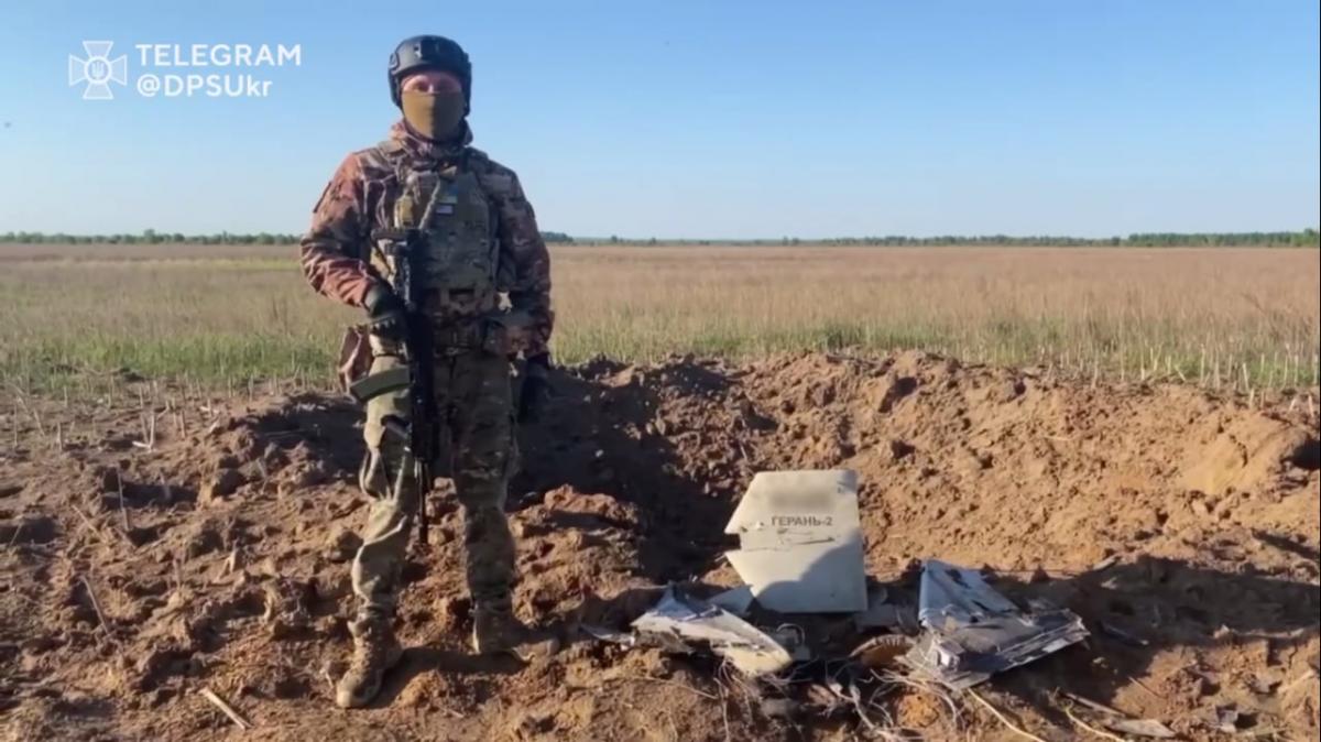 В ГПСУ показали, как сбили дрон-камикадзе / скриншот В ГПСУ показали, как сбили дрон-камикадзе / скриншот