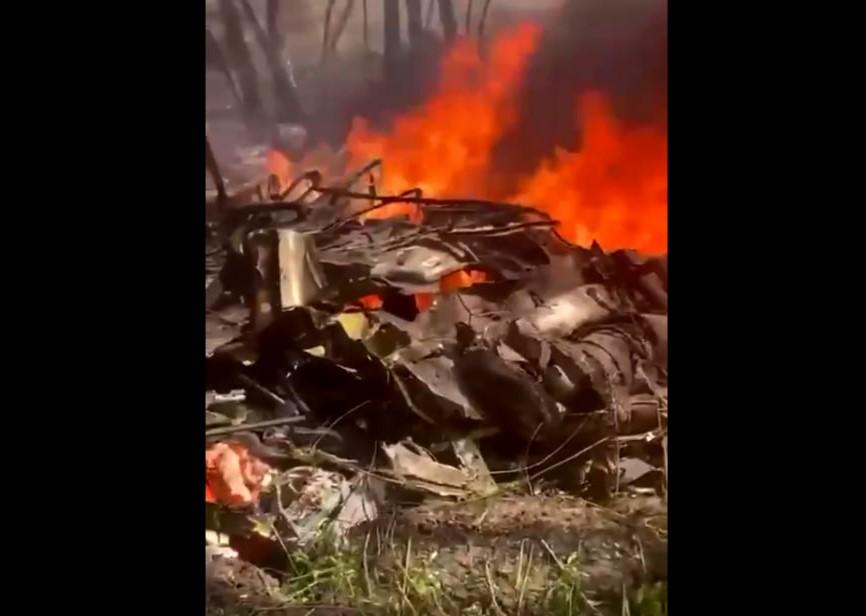 В РФ розбився гелікоптер та Су-34 / скриншот В РФ розбився гелікоптер та Су-34 / скриншот