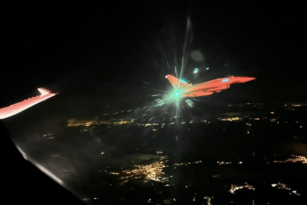 Борт Зеленського охороняли винищувачі / twitter.com/Team_Luftwaffe Борт Зеленського охороняли винищувачі / twitter.com/Team_Luftwaffe