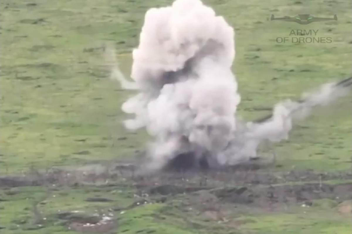 Під Бахмутом дронами знищено дві установки для розмінування "Змій Горинич"/ скриншот