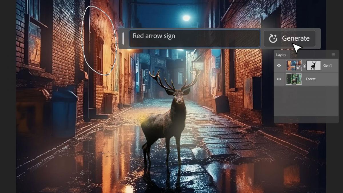 У беті Photoshop з'явилися фішки ШІ-сервісу Firefly / фото Adobe