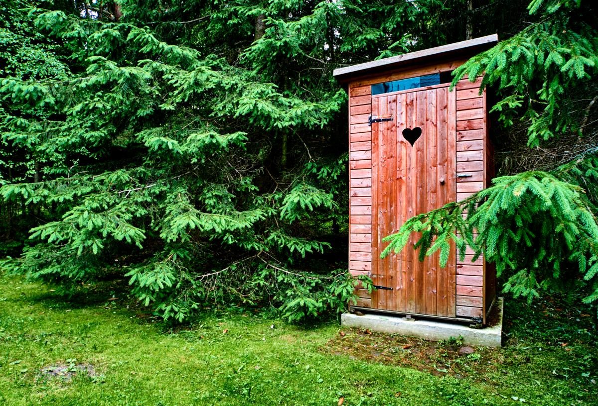 Уличный туалет на даче: дизайн туалета на даче с 35+ фото