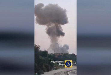 Ракетный удар по оккупантам возле Мариуполя попал на видео: десятки двухсотых