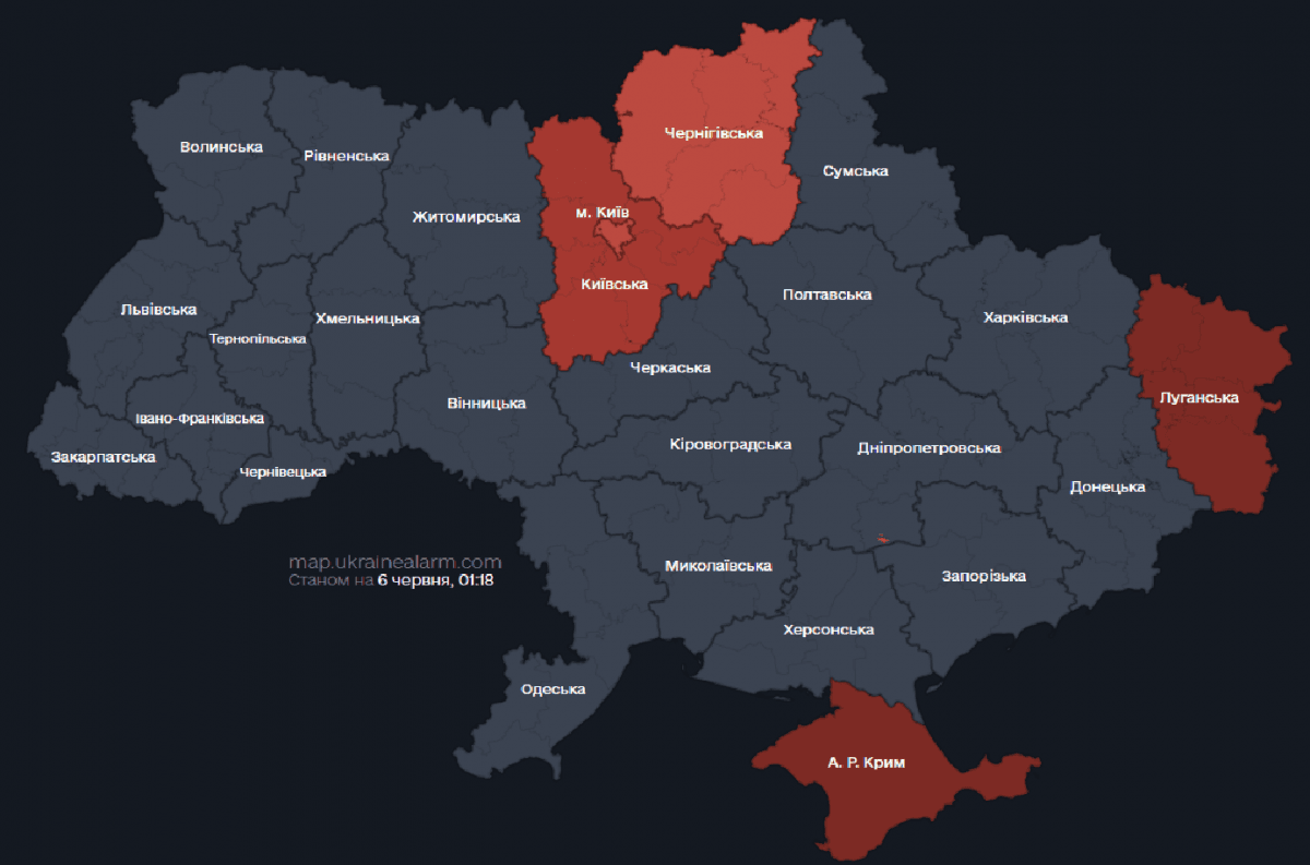 Киевщина "покраснела" на карте / Скриншот Киевщина "покраснела" на карте / Скриншот