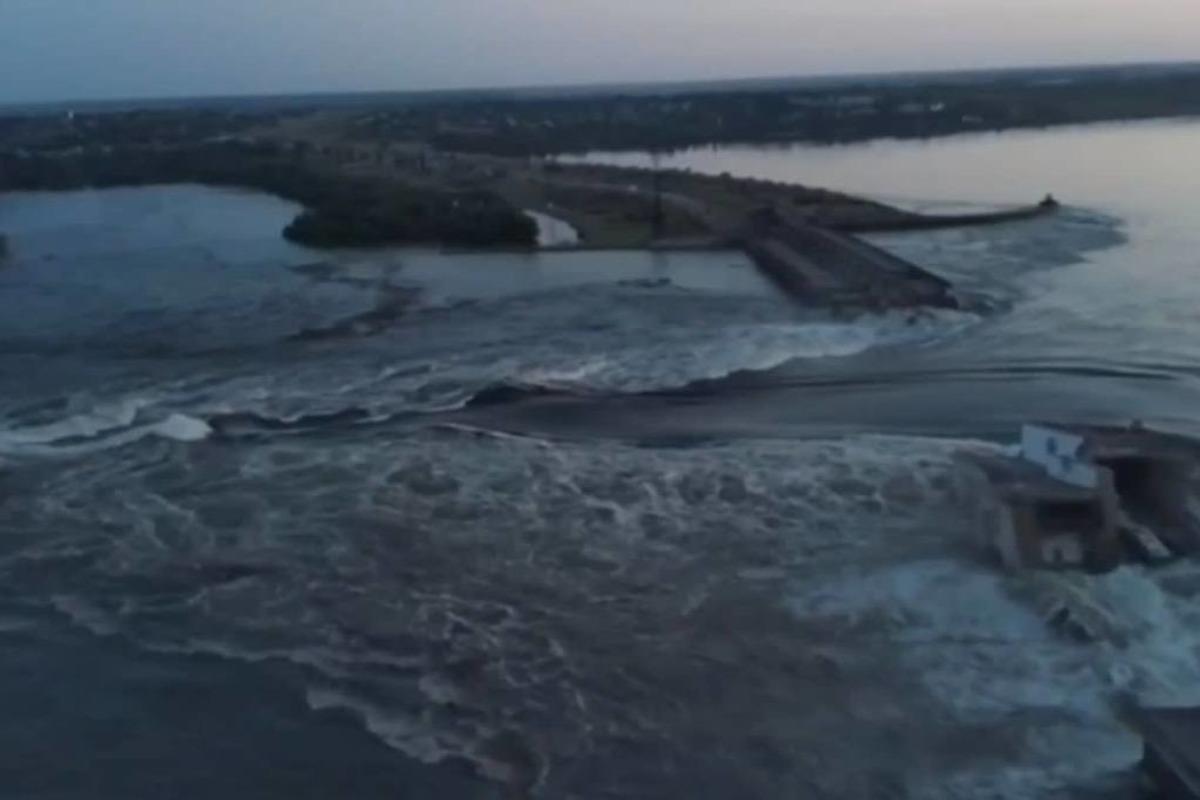 Супутникові знімки показали, що канали Каховки пересихають / фото t.me/pgo_gov_ru Супутникові знімки показали, що канали Каховки пересихають / фото t.me/pgo_gov_ru