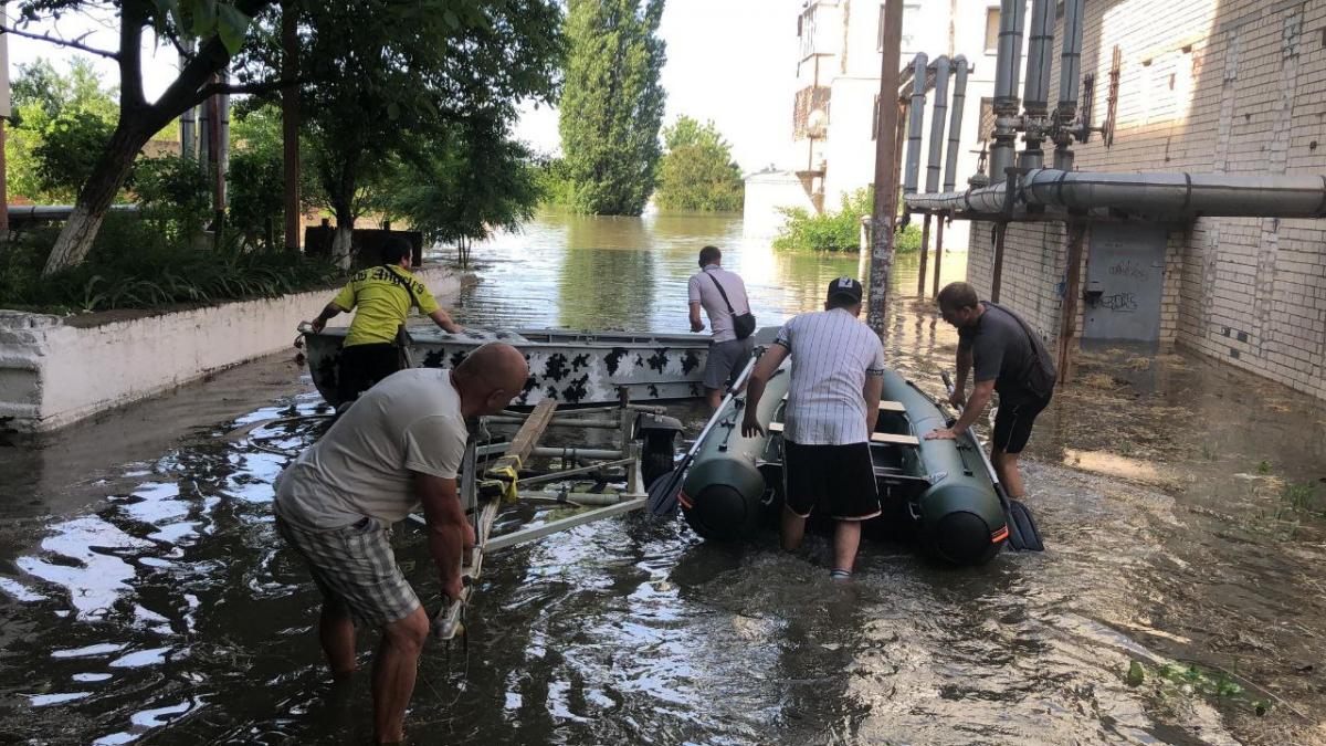 Сьогодні у Херсоні велика проблема з човнами / фото надане Юлією Смирною