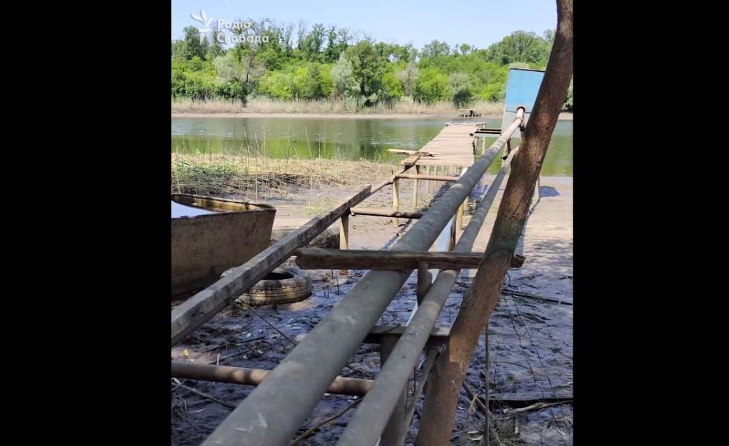 Каховське водосховище стрімко мілішає: під Нікополем вода відійшла на 30 метрів (відео) Каховське водосховище стрімко мілішає: під Нікополем вода відійшла на 30 метрів (відео)