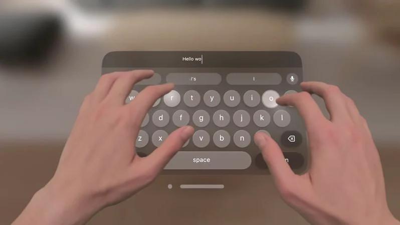 Apple раскрыла подробности управления очками Vision Pro / Скриншот с видео Apple раскрыла подробности управления очками Vision Pro / Скриншот с видео
