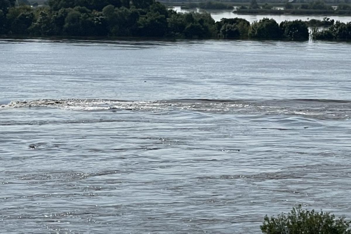 Вода постепенно отступает / фото "Суспільне Херсон" Вода постепенно отступает / фото "Суспільне Херсон"