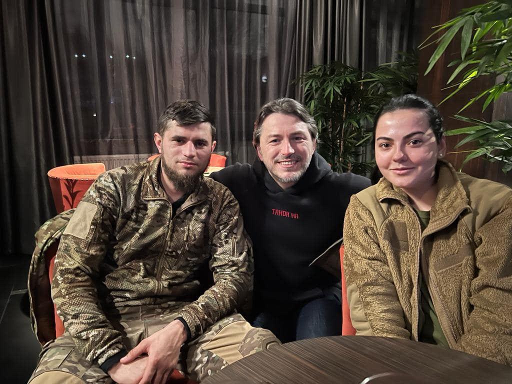 Коцюбайло, Притула, Михайлова / фото t.me/serhiyprytula