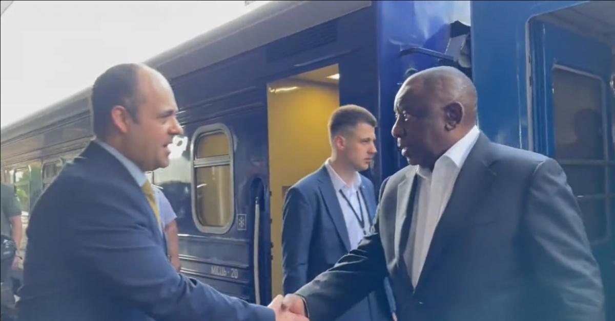 В Украину приехал президент ЮАР / скриншот В Украину приехал президент ЮАР / скриншот