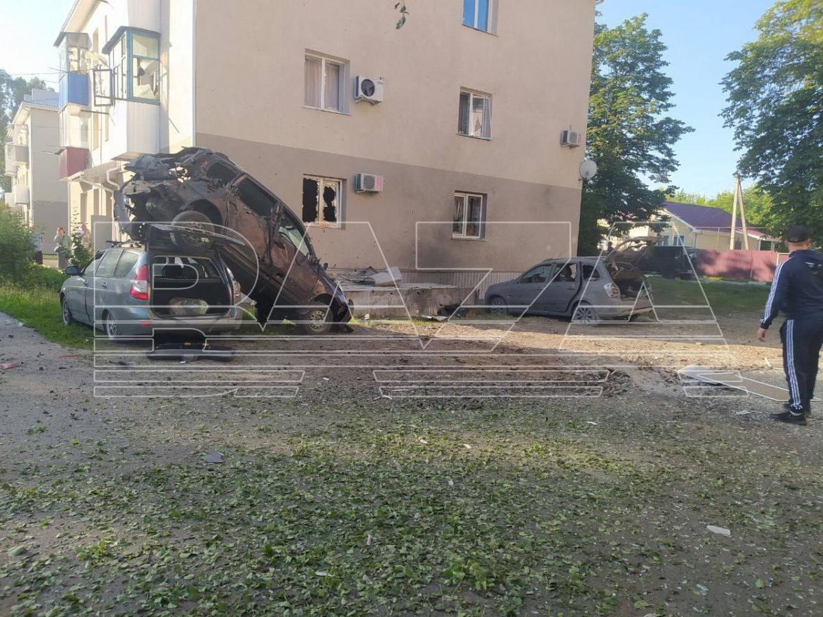 У Росії поскаржилися на сильний обстріл міста, розташованого у Бєлгородській області / фото t.me/bazabazon У Росії поскаржилися на сильний обстріл міста, розташованого у Бєлгородській області / фото t.me/bazabazon