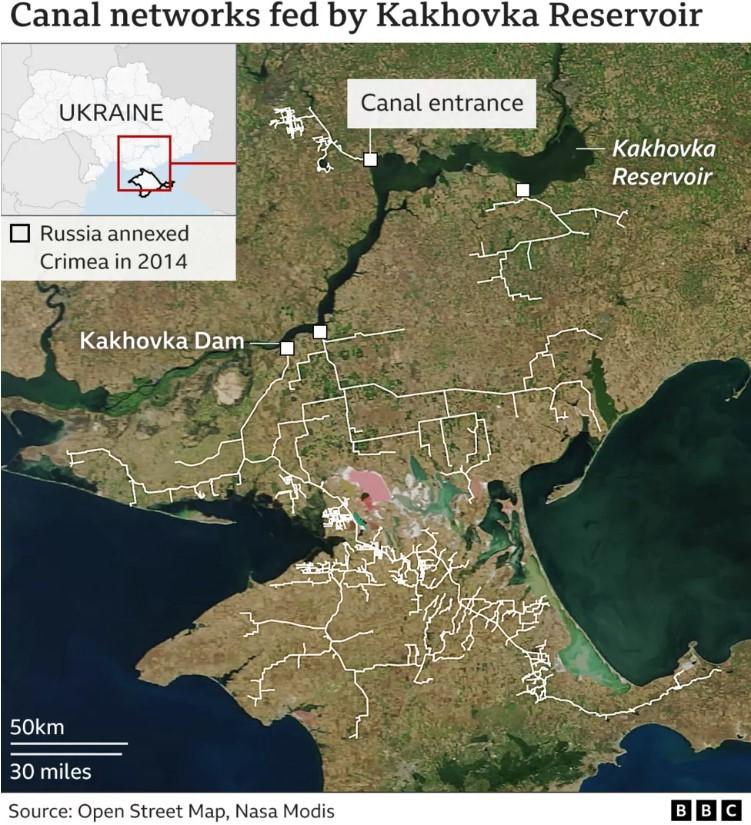Підрив Каховської ГЕС: журналісти ВВС показали катастрофічну ситуацію в каналах Підрив Каховської ГЕС: журналісти ВВС показали катастрофічну ситуацію в каналах