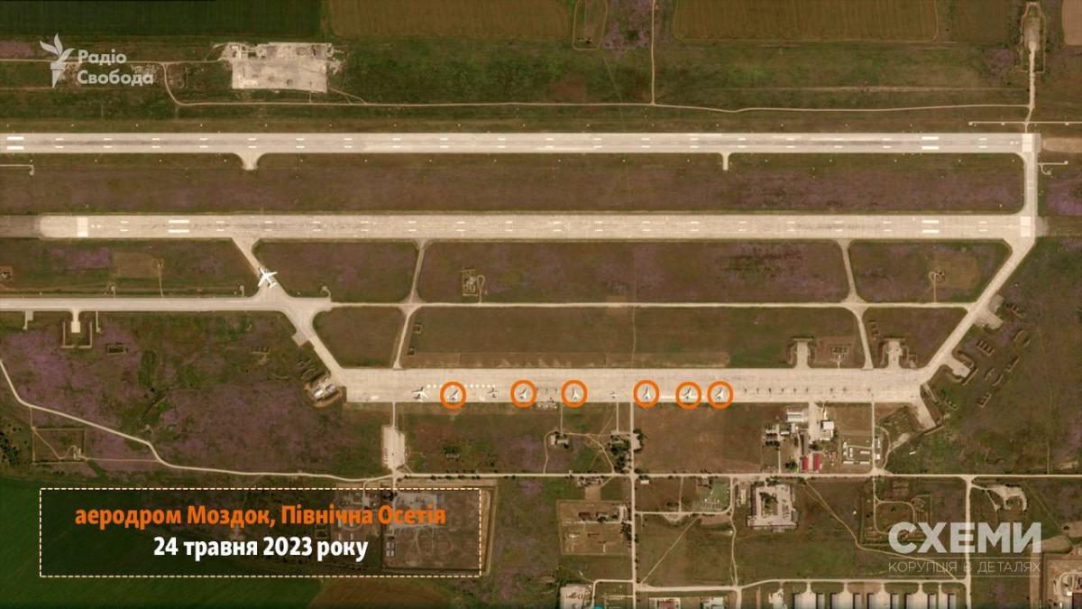 Впервые самолеты ТУ-22М3 на этом аэродроме зафиксированы 24 мая / radiosvoboda.org