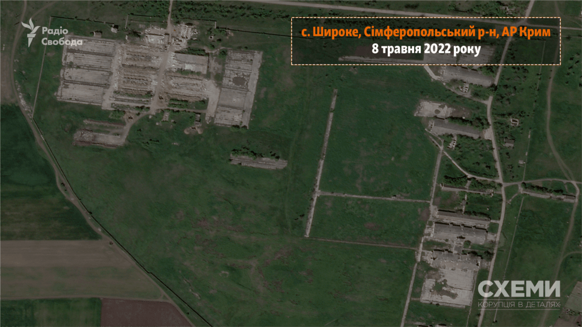 Спутниковый снимок участка за 8 мая 2022 года / "Схемы" Спутниковый снимок участка за 8 мая 2022 года / "Схемы"