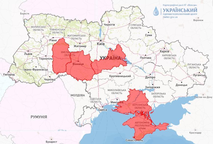 Пожежна небезпека в Україні 29 та 30 червня / фото Укргідрометцентр