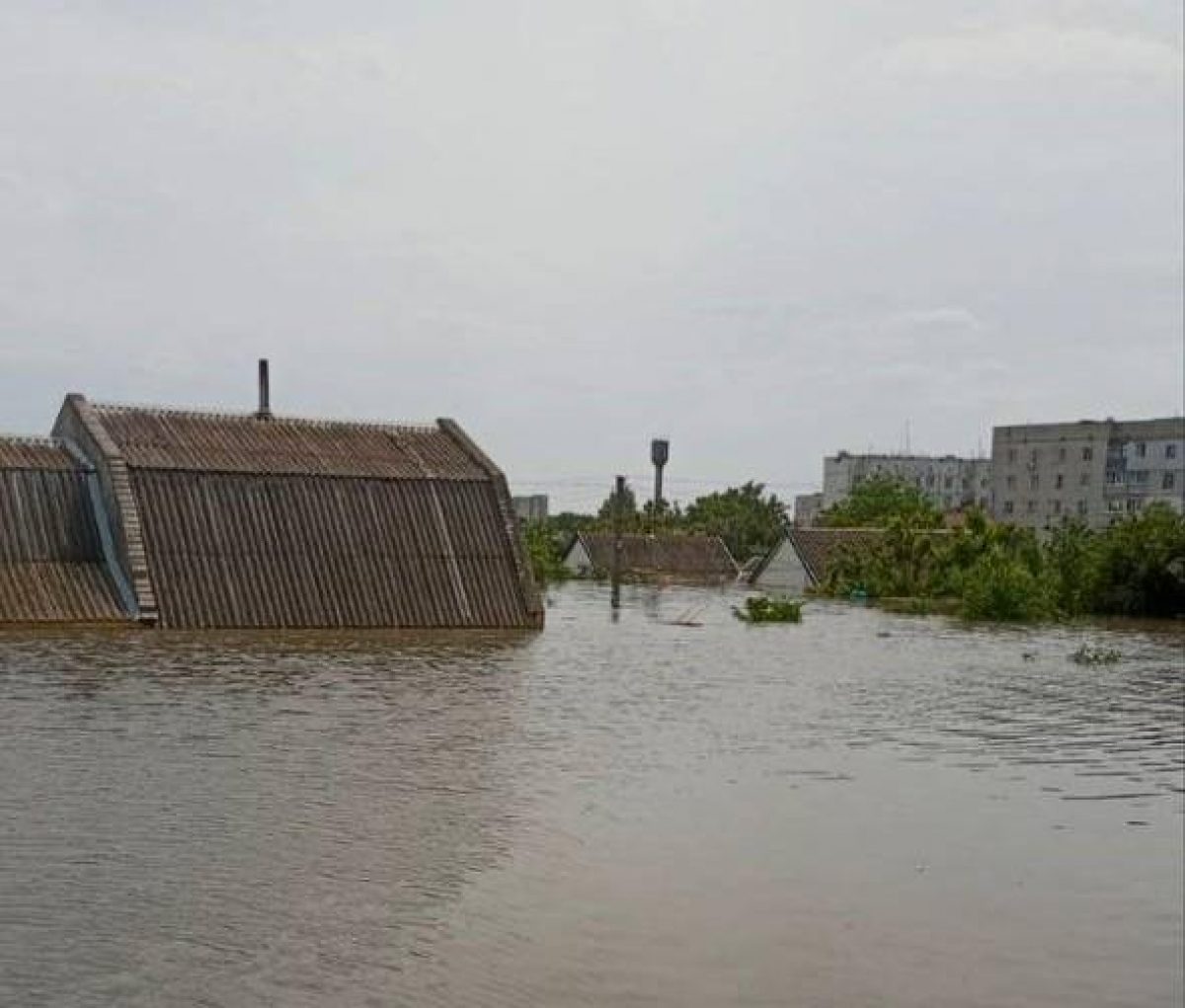 Город Голая Пристань в Херсонской области вслед за Алешками начал уходить под воду