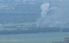 Легион "Свобода России" показал кадры уничтожения колонны РСЗО "Град" армии Путина