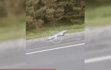 Летели в сторону Москвы: в России на трассе в Калужской области упали два БПЛА (видео)