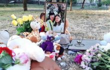 В Киеве проводили в последний путь погибших 9-летнюю Вику и ее маму (фото, видео)