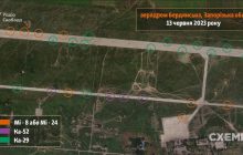 РФ перебросила на аэродром Бердянска 20 вертолетов - "Схемы" (фото)