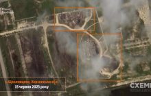 Знищена база росгвардійців під Генічеськом потрапила на супутникові знімки (відео)