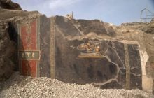 Археологи нашли в Помпеях фреску, на которой изображен "предок" пиццы