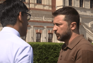 Зеленський і Сунак обговорили створення повітряного щита над українськими містами (відео)