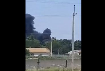 ЗСУ потужно вдарили по базі Росгвардії у Генічеську: опубліковано відео