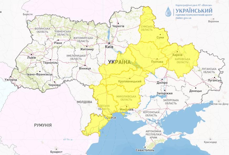 3 червня в деяких областях України погіршиться погода / фото Укргідрометценр 3 червня в деяких областях України погіршиться погода / фото Укргідрометценр