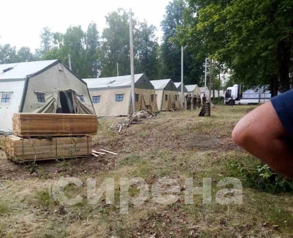 Опубліковано фото табору для "Вагнера" / t.me/news_sirena Опубліковано фото табору для "Вагнера" / t.me/news_sirena