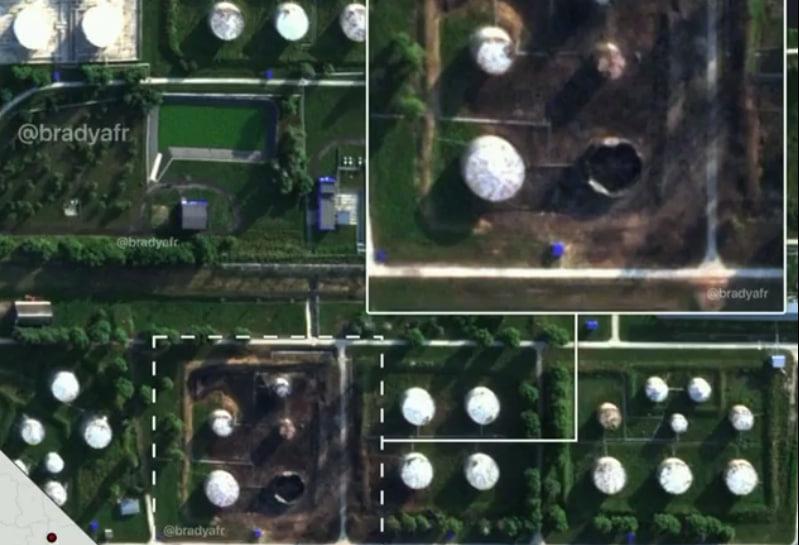 Опубликованы последствия удара по нефтебазе в Воронеже / скриншот Опубликованы последствия удара по нефтебазе в Воронеже / скриншот