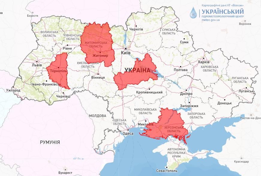 В Україні оголошено надзвичайний рівень пожежної небезпеки / фото Укргідрометцентр В Україні оголошено надзвичайний рівень пожежної небезпеки / фото Укргідрометцентр