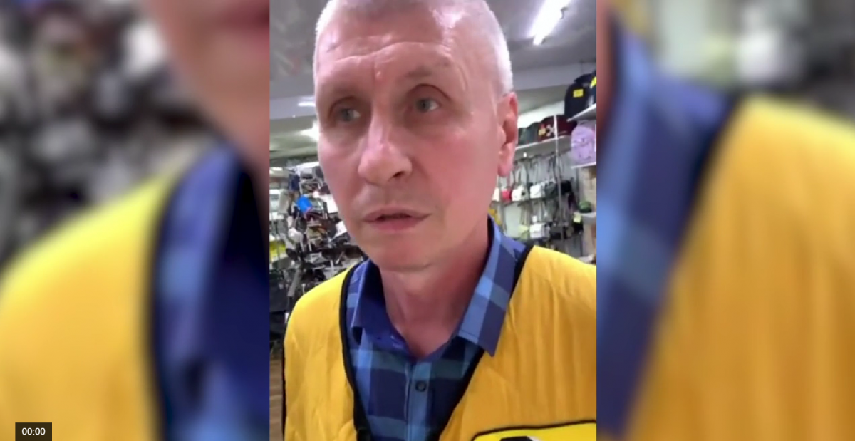 “Київ – російськомовне місто”: столичний охоронець раптово втік після скандалу / скриншот “Київ – російськомовне місто”: столичний охоронець раптово втік після скандалу / скриншот