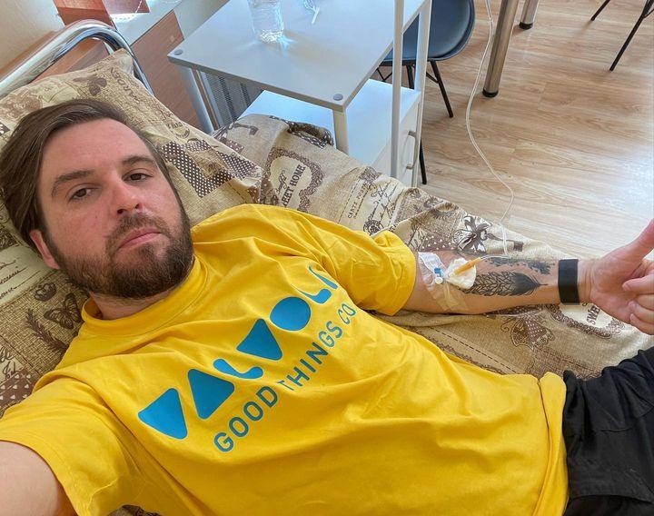 Танчинец лежит под капельницей / instagram.com/sergii_tanchynets Танчинец лежит под капельницей / instagram.com/sergii_tanchynets