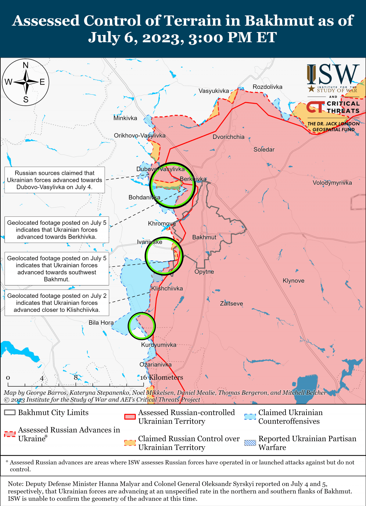 Бои под Бахмутом / ISW Бои под Бахмутом / ISW